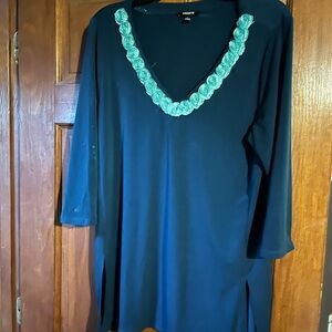 Premise large silky knit tunic top